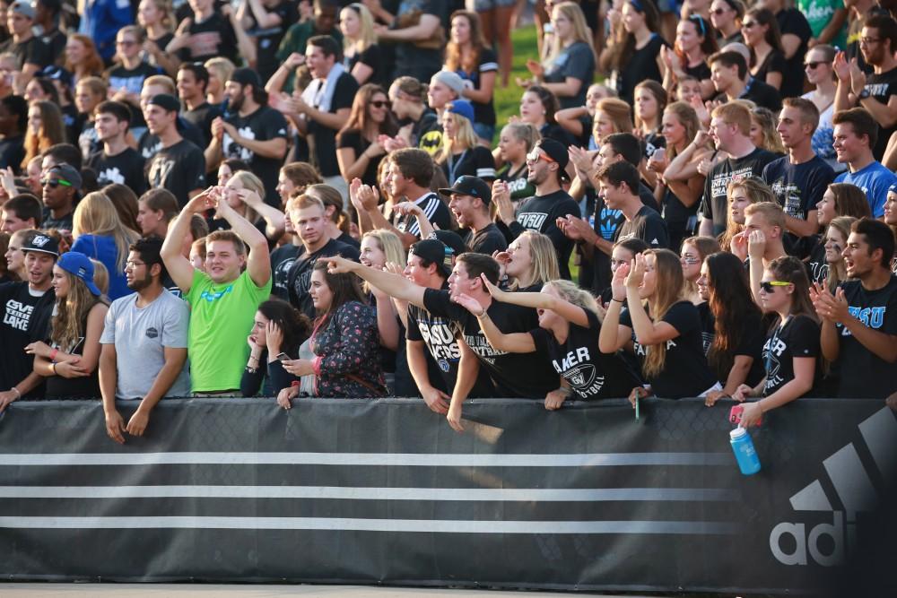 GVL / Kevin Sielaff 
Grand Valley State squares off against Southwest Baptist Thursday, September 3rd, 2015 at Lubbers Stadium. 