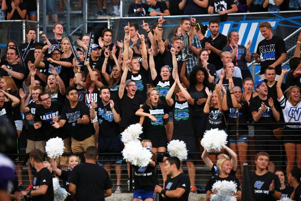 GVL / Kevin Sielaff 
Grand Valley State squares off against Southwest Baptist Thursday, September 3rd, 2015 at Lubbers Stadium. 