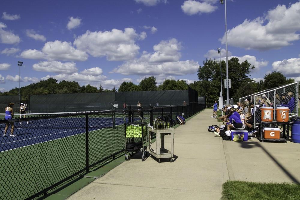 GVL / Sara Carte
Grand Valley’s Women’s Tennis team goes against Northwood University on Sunday, September 13, 2015.