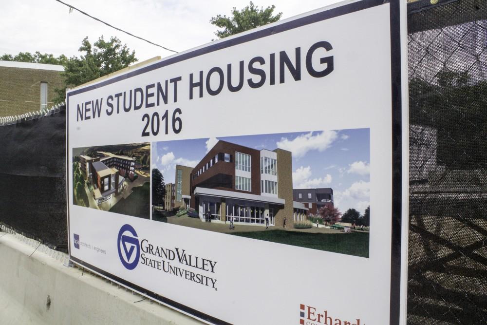 GVL / Sara Carte
New Student housing on Grand Valley’s Allendale campus will be coming soon in 2016, on Thrusday, September 10, 2015.