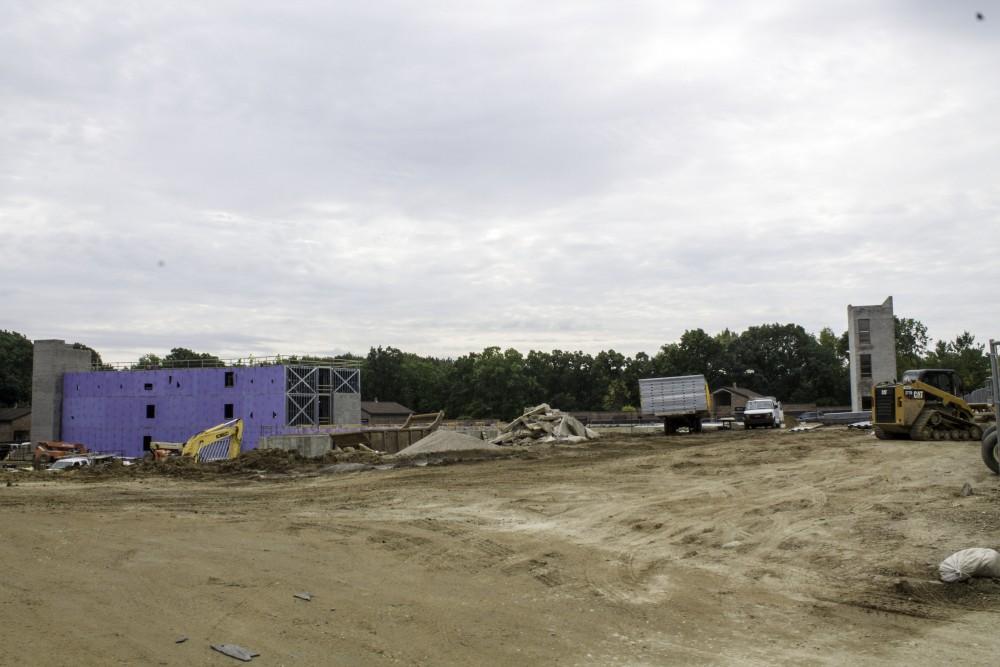 GVL / Sara Carte
Erhardt Contruction works on the new living center for Grand Valley coming in 2016 on Thursday, September 10, 2015.