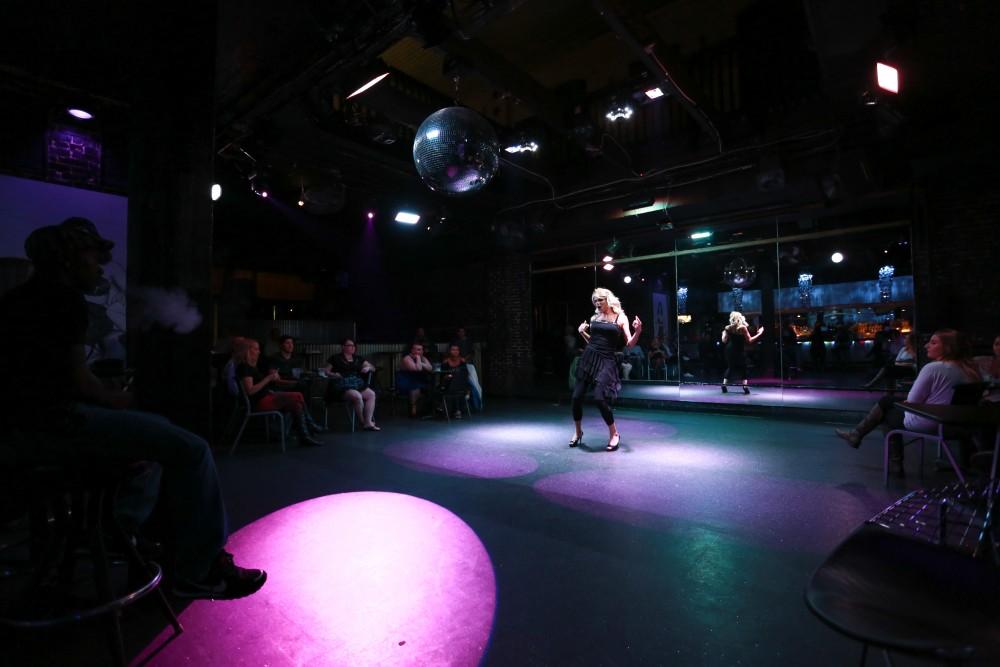 GVL / Kevin Sielaff - Drag Queens perform at Rumors Nightclub in Grand Rapids on Oct. 7.