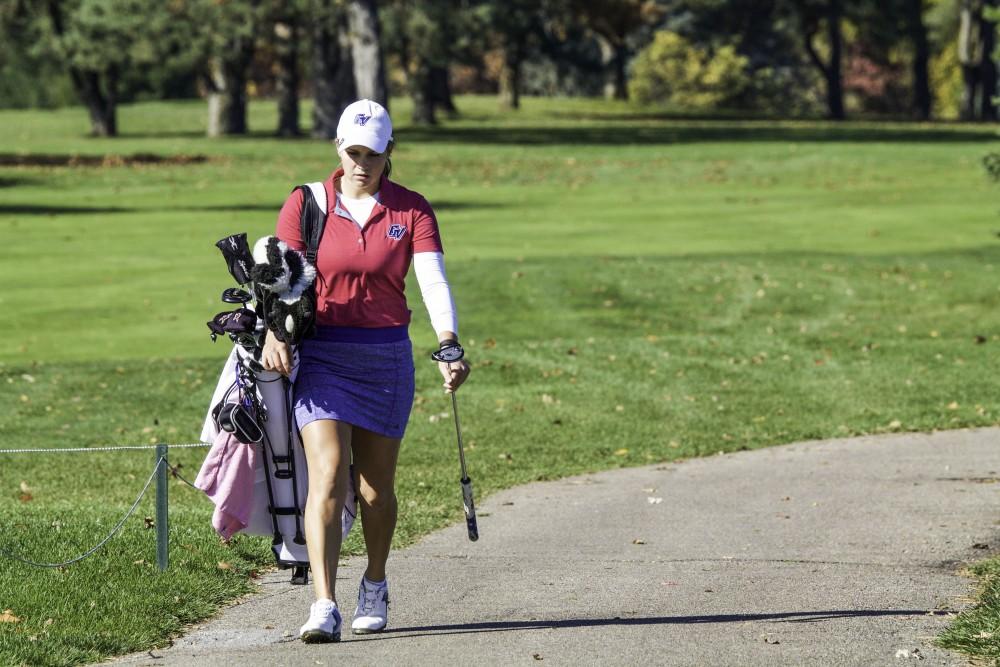 GVL / Sara Carte
Grand Valley Grils Golf compete at the Davenport Invitational at Blythefield Country Club on Oct. 26.