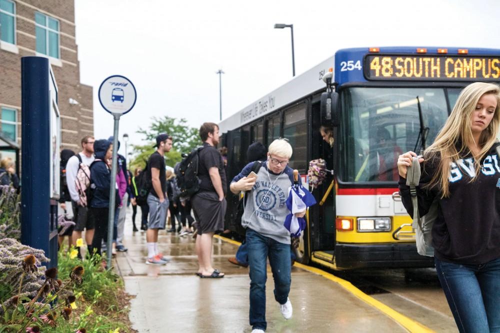 GVL / Sara Carte
Grand Valley students ride the Rapid for transportation between Grand Rapids and Allendale on Sept. 29.