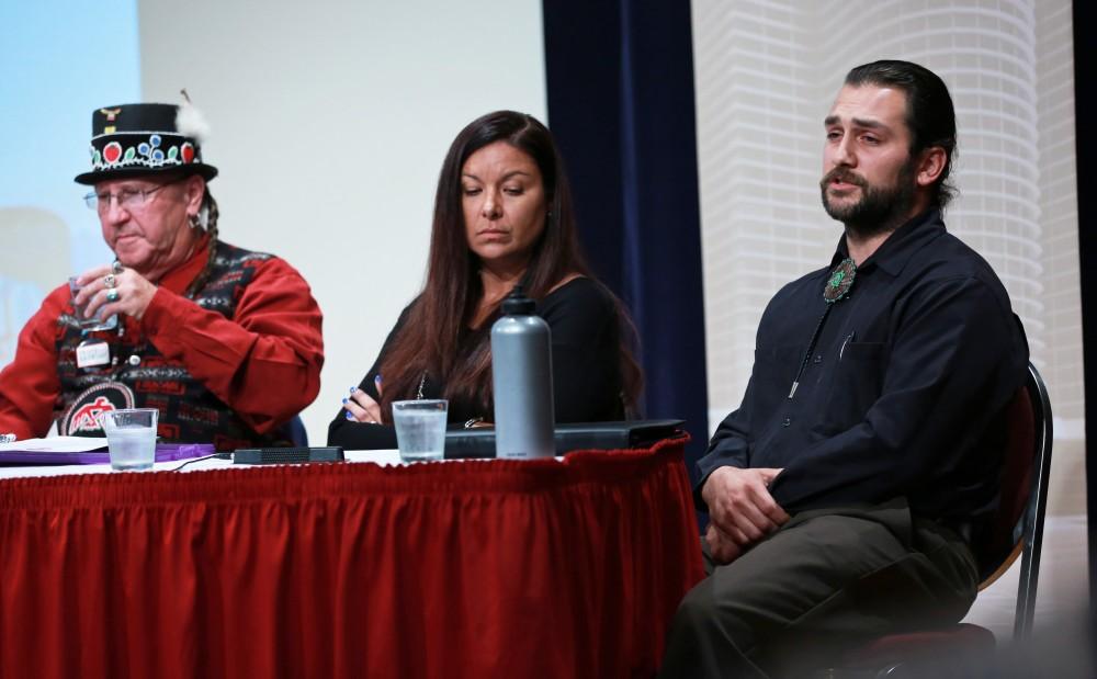 GVL / Kevin Sielaff      
Ben Williams speaks during the Re-Thinking Columbus event on Oct. 12 in Loosemoore Auditorium. 