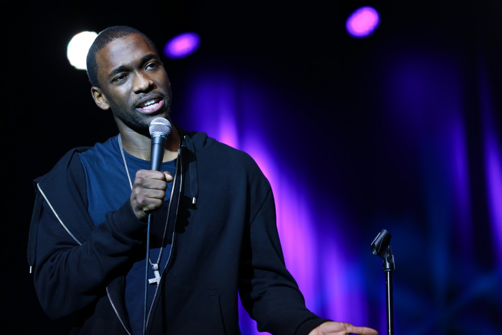 GVL / Kevin Sielaff - Grand Valley hosts SNL comedians Aidy Bryant and Jay Pharoah inside the Fieldhouse Arena Oct. 22.