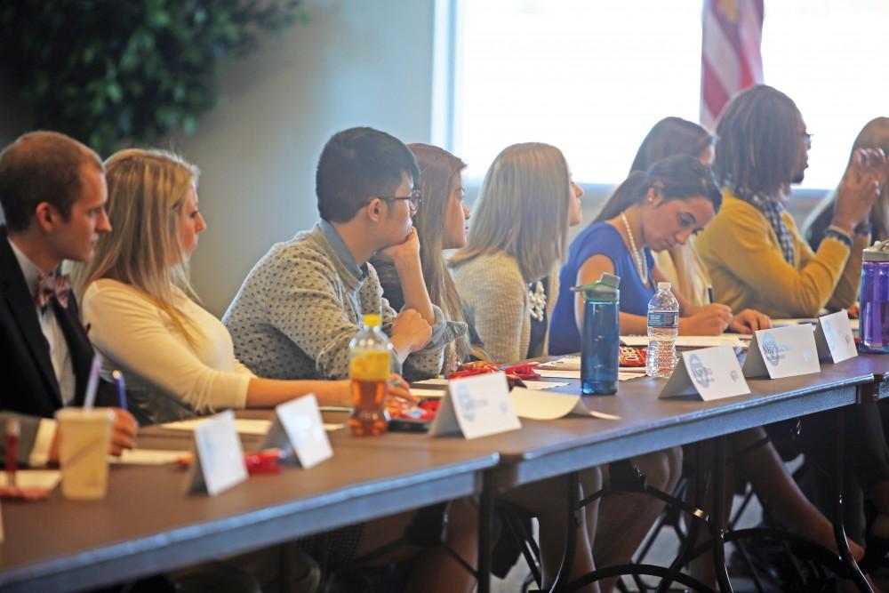 GVL / Emily Frye
Student Senate members listen to the meetings objectives on Oct. 1st.