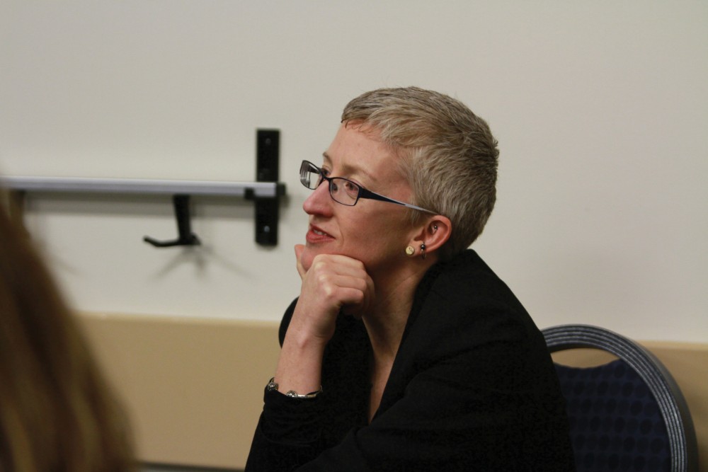 Marla Wick, assistant director of the LGBTQ Resource Center, attends the Transgender Remembrance day on Nov. 17 in Allendale, MI. 
