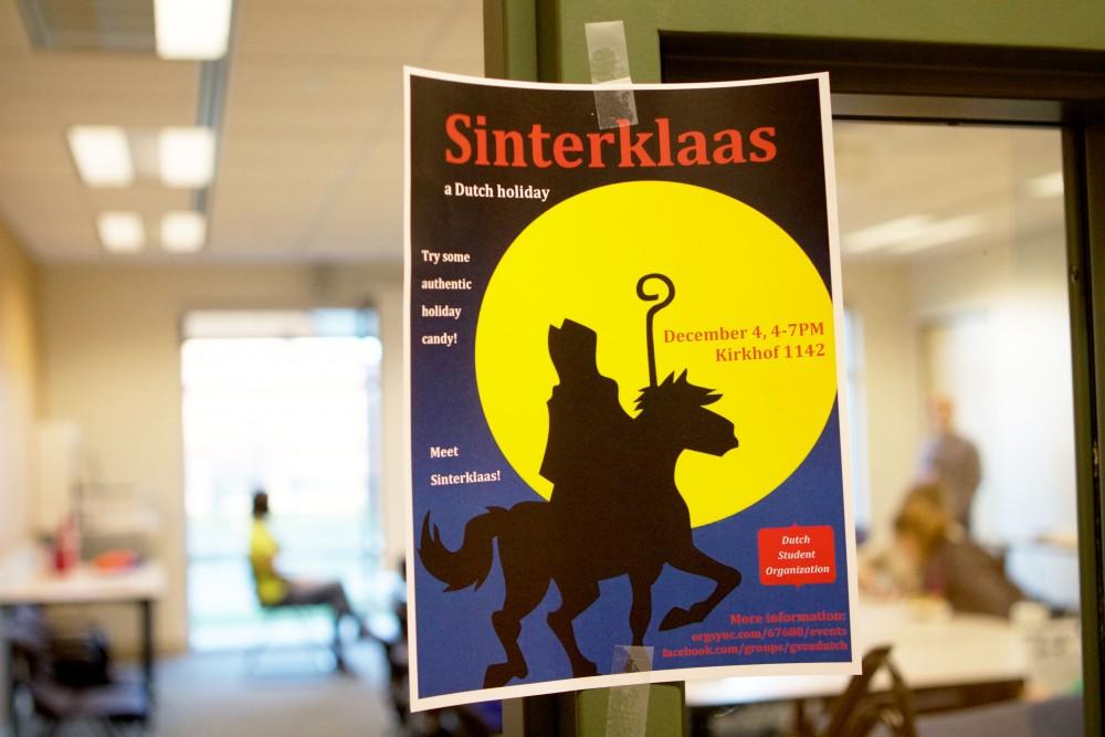 GVL / Sara Carte
Grand Valley students celebrate the Dutch holiday, Sinterklass, in the Kirkhof building on Dec. 4.