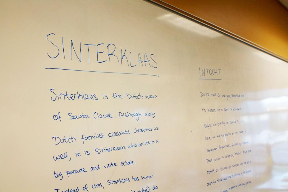 GVL / Sara Carte
Grand Valley students celebrate the Dutch holiday, Sinterklass, in the Kirkhof building on Dec. 4.