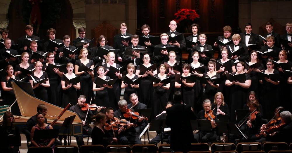 GVL / Kevin Sielaff - Moments from the Fall Arts Celebration holiday concert Dec. 7 at the Fountain Street church in Grand Rapids, Michigan. 