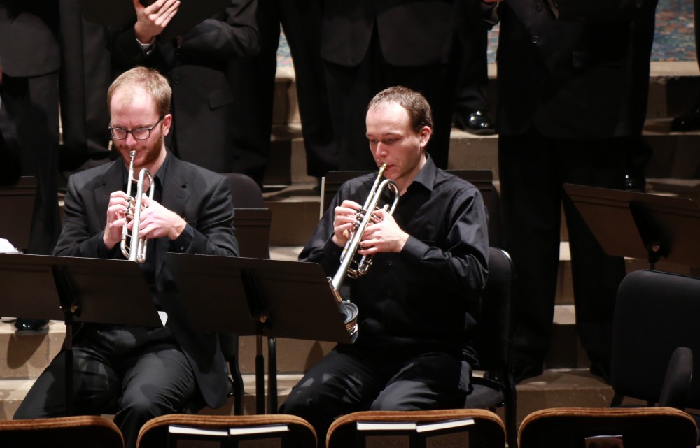 GVL / Kevin Sielaff - Moments from the Fall Arts Celebration holiday concert Dec. 7 at the Fountain Street church in Grand Rapids, Michigan. 