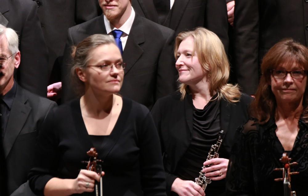 GVL / Kevin Sielaff - Moments from the Fall Arts Celebration holiday concert Dec. 7 at the Fountain Street church in Grand Rapids, Michigan. 