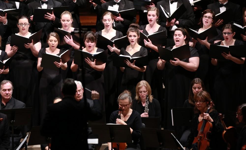 GVL / Kevin Sielaff - Moments from the Fall Arts Celebration holiday concert Dec. 7 at the Fountain Street church in Grand Rapids, Michigan. 