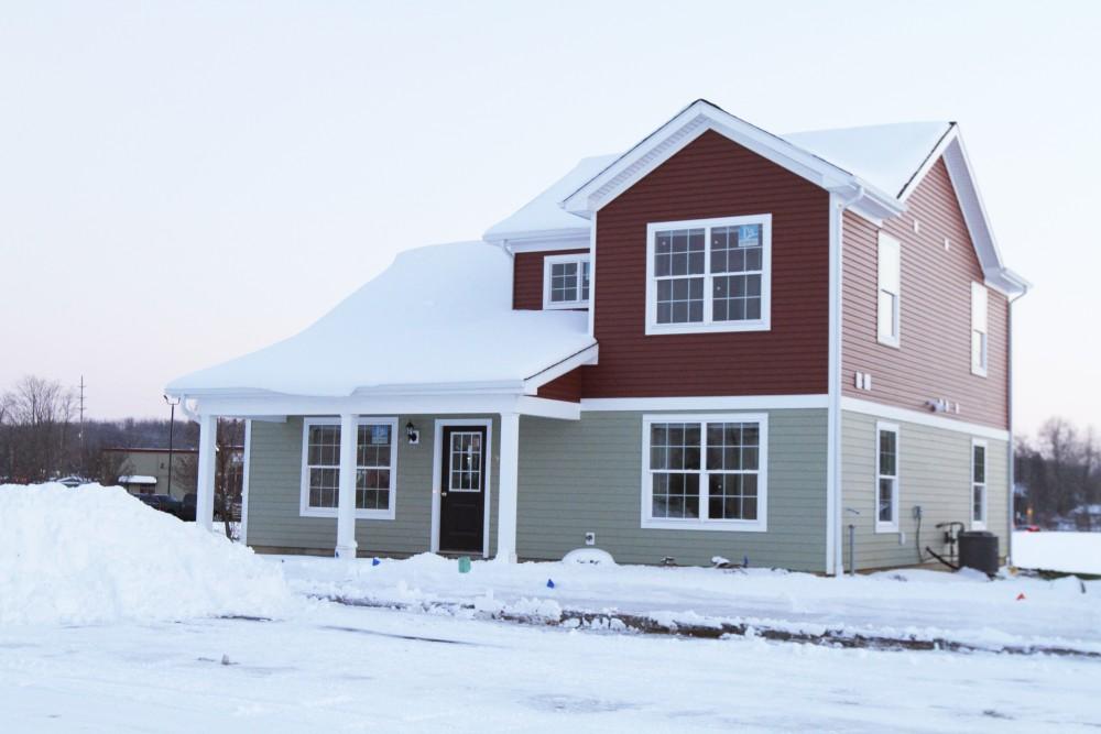 New Enclave apartments will become available to students for their housing soon after construction has finished. Photo taken on Jan 14 in Allendale, MI. 