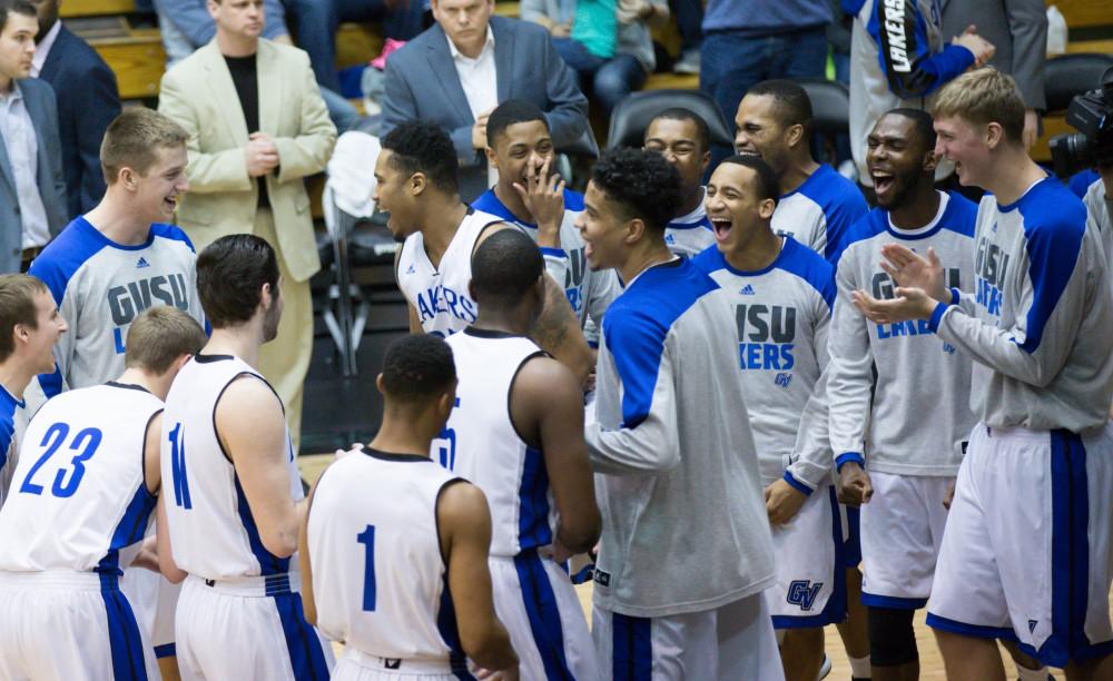 GVL / Kevin Sielaff - The Lakers defeat the Chargers of Hillsdale College Saturday, Jan. 30, 2016 in Allendale.