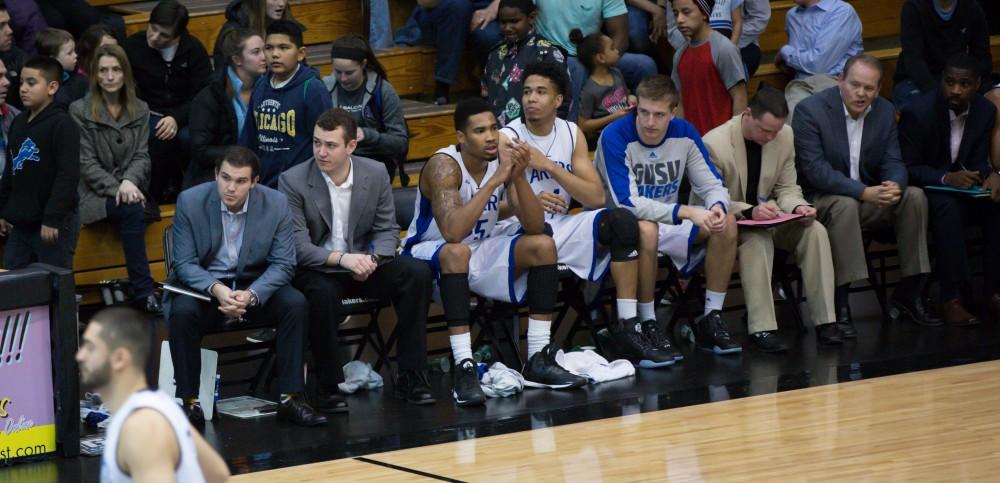 GVL / Kevin Sielaff - The Lakers defeat the Chargers of Hillsdale College Saturday, Jan. 30, 2016 in Allendale.