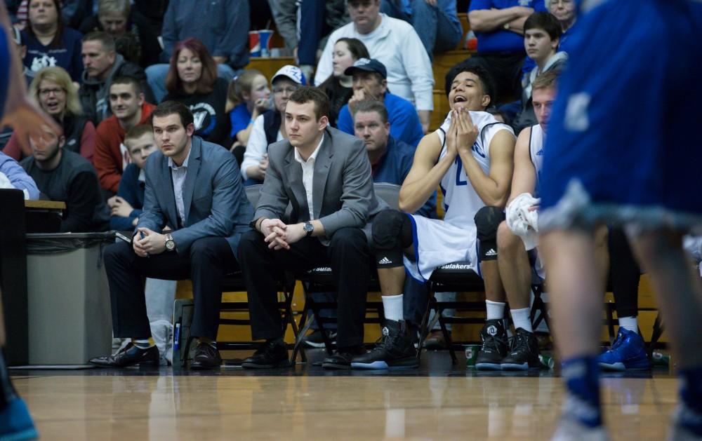 GVL / Kevin Sielaff - The Lakers defeat the Chargers of Hillsdale College Saturday, Jan. 30, 2016 in Allendale.