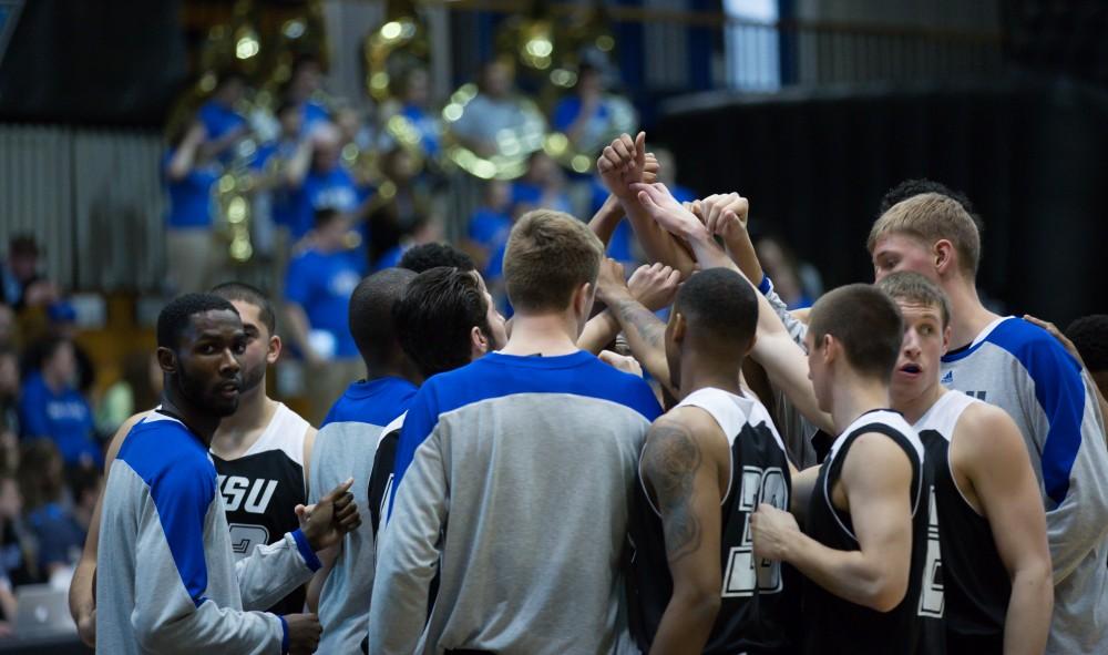 GVL / Kevin Sielaff - The Lakers defeat the Huskies of Michigan Tech with a final score of 64-53 Jan. 17, 2016 in Allendale.