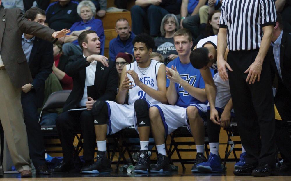 GVL / Kevin Sielaff - The Lakers defeat the Timberwolves of Northwood University with a final score of 66-53 Jan. 24, 2016 in Allendale.