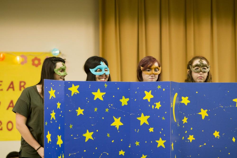 GVL / Sara Carte
The Asian Student Union performs their skit performance during the Asian New Year Festival 2016, sponsored by the Asian Student Union and the Office of Multicultural Affaris, in the Kirkhof Center on Thursday, Feb. 4, 2016.