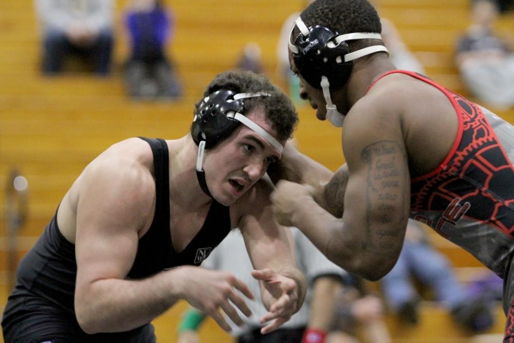Danny Tomasell competes in a club wresting match on Feb. 6 in Allendale, MI. 
