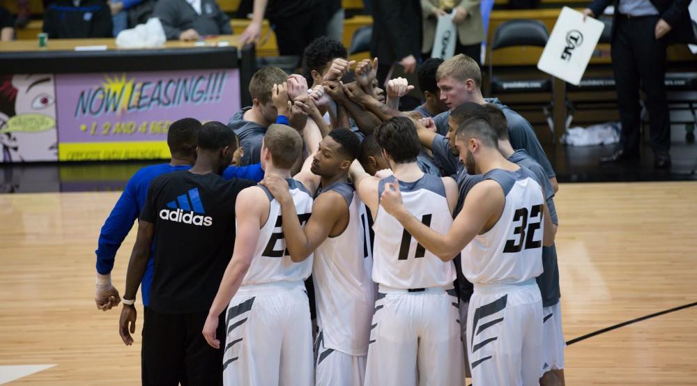 GVL / Kevin Sielaff - The Lakers defeat the Cardinals of SVSU with a final score of 76-73 in Allendale.