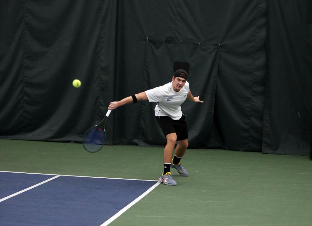 GVL / Emily Frye 
Junior Zach Phillips against Davenport University on Friday Feb. 19, 2016.