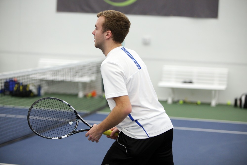 GVL / Emily Frye 
Junior Trevor Vander Klok against Davenport University on Friday Feb. 19, 2016.