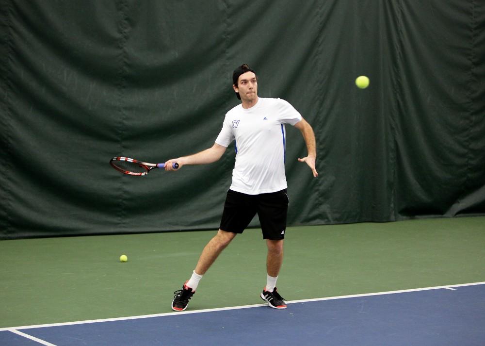 GVL / Emily Frye 
Senior Michael Kaye against Davenport University on Friday Feb. 19, 2016.