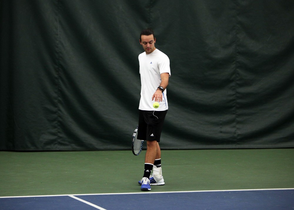 GVL / Emily Frye 
Sophomore Alex van de Steenoven against Davenport University on Friday Feb. 19, 2016.