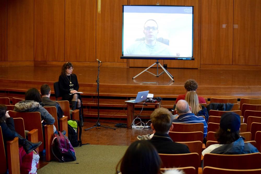 GVL / Courtesy - Caitlin Cusack
Skype interview with Brian Balmages Feb. 29 for the Department of Music and Dance’s 2nd Career Exploration Seminar.