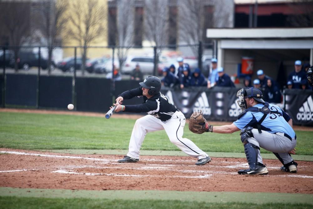 GVL / Emily Frye    
Sophomore Seth Johnson against Northwood University on Wednesday April 13, 2016.