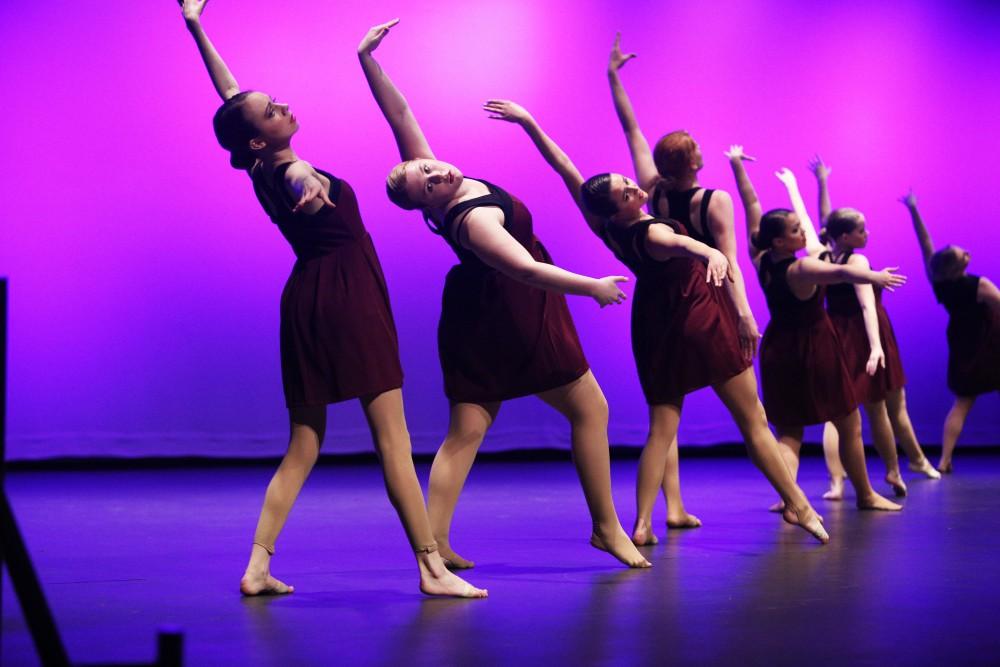 GVL / Emily Frye    
Grand Valley State University Dance Troupe recital on April 16, 2016.