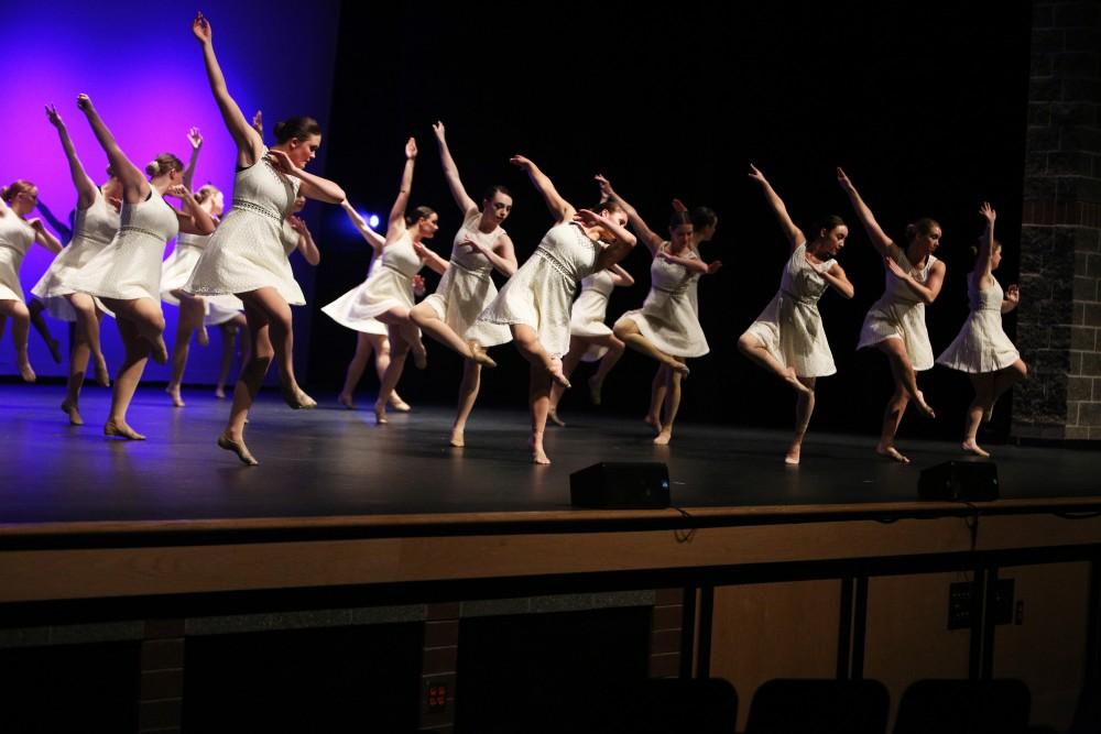 GVL / Emily Frye    
Grand Valley State University Dance Troupe recital on April 16, 2016.