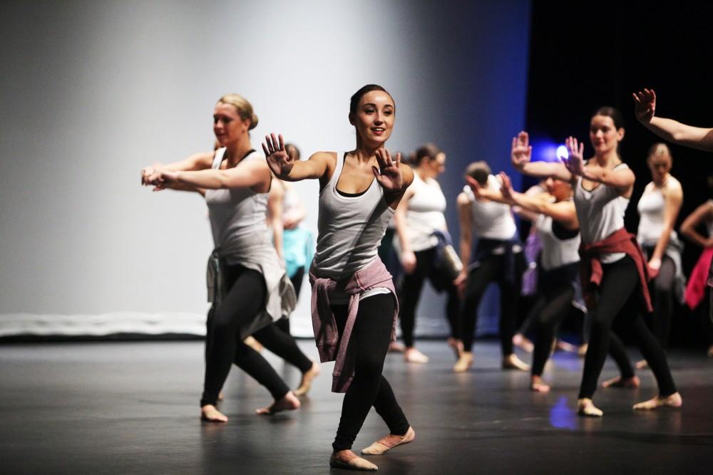 GVL / Emily Frye    
Grand Valley State University Dance Troupe recital on April 16, 2016.