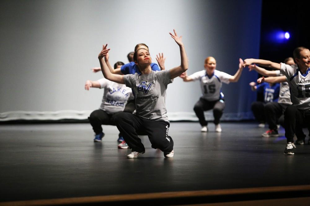 GVL / Emily Frye    
Grand Valley State University Dance Troupe recital on April 16, 2016.