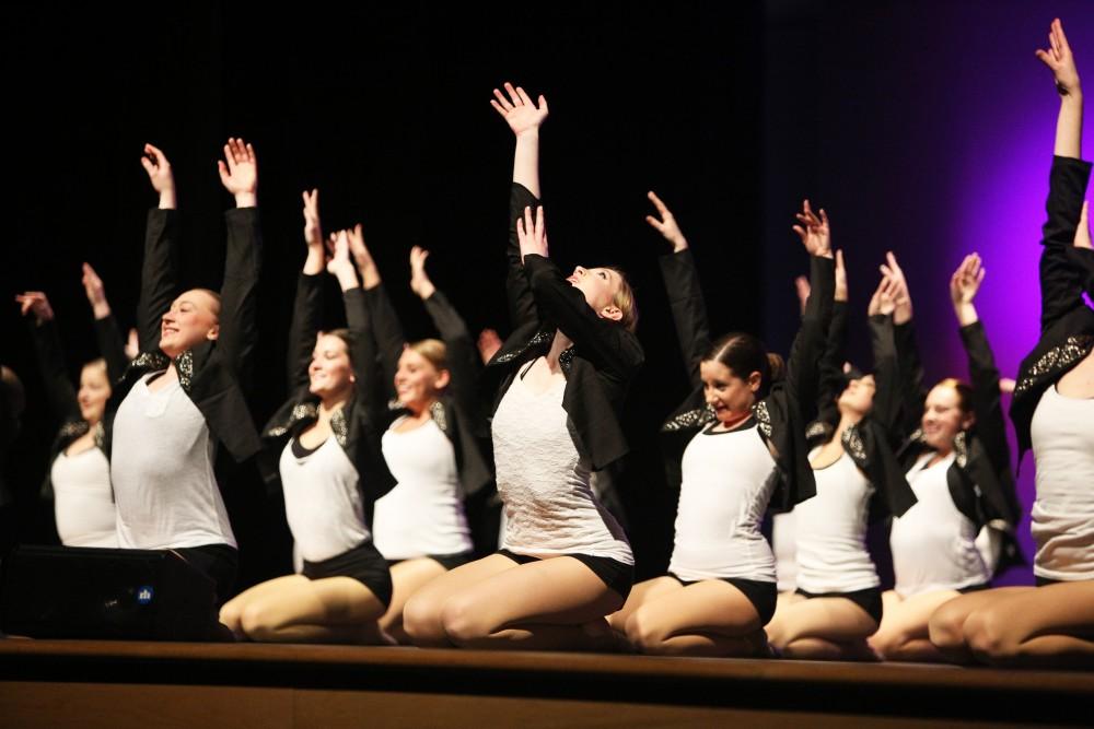 GVL / Emily Frye    
Grand Valley State University Dance Troupe recital on April 16, 2016.