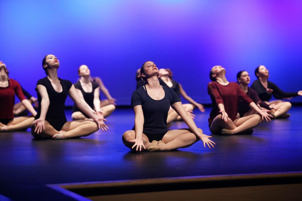 GVL / Emily Frye    
Grand Valley State University Dance Troupe recital on April 16, 2016.