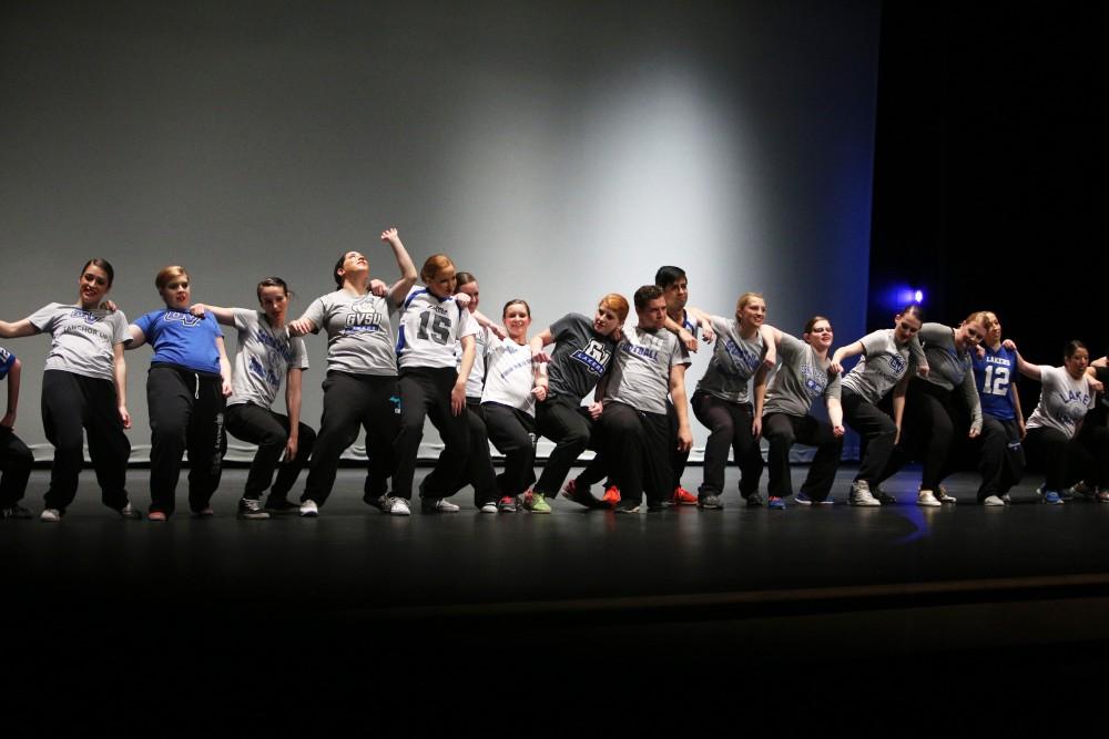 GVL / Emily Frye    
Grand Valley State University Dance Troupe recital on April 16, 2016.