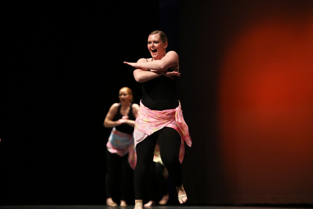 GVL / Emily Frye    
Grand Valley State University Dance Troupe recital on April 16, 2016.