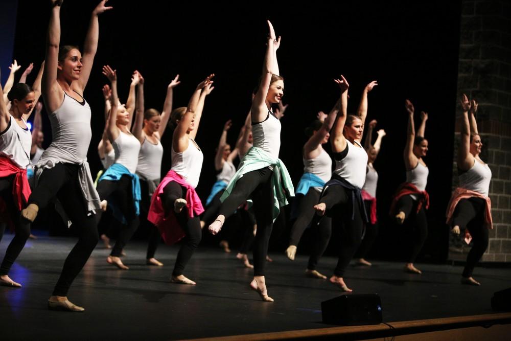 GVL / Emily Frye    
Grand Valley State University Dance Troupe recital on April 16, 2016.