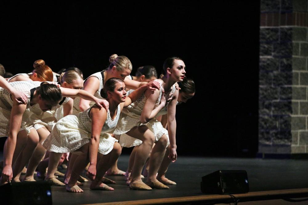 GVL / Emily Frye    
Grand Valley State University Dance Troupe recital on April 16, 2016.