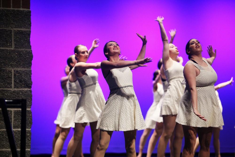 GVL / Emily Frye    
Grand Valley State University Dance Troupe recital on April 16, 2016.