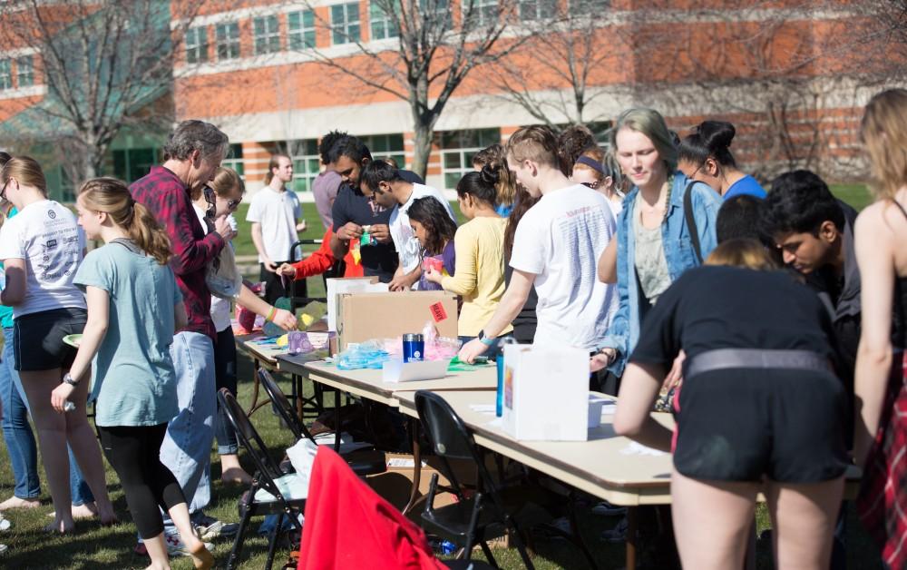 GVL / Kevin Sielaff - Grand Valley celebrates India’s spring color festival, Holi, for the first time on Friday, April 15, 2016.