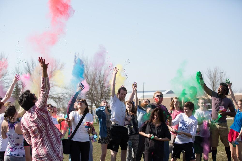 GVL / Kevin Sielaff - Grand Valley celebrates India’s spring color festival, Holi, for the first time on Friday, April 15, 2016.