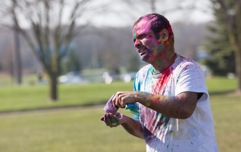 GVL / Kevin Sielaff - Grand Valley celebrates India’s spring color festival, Holi, for the first time on Friday, April 15, 2016.