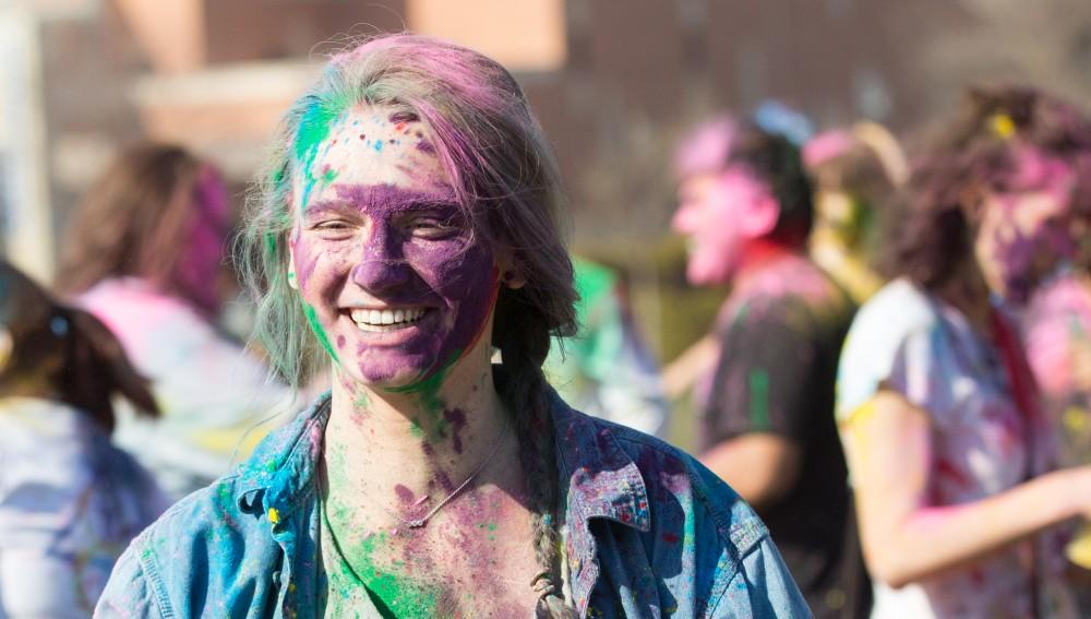 GVL / Kevin Sielaff - Grand Valley celebrates India’s spring color festival, Holi, for the first time on Friday, April 15, 2016.