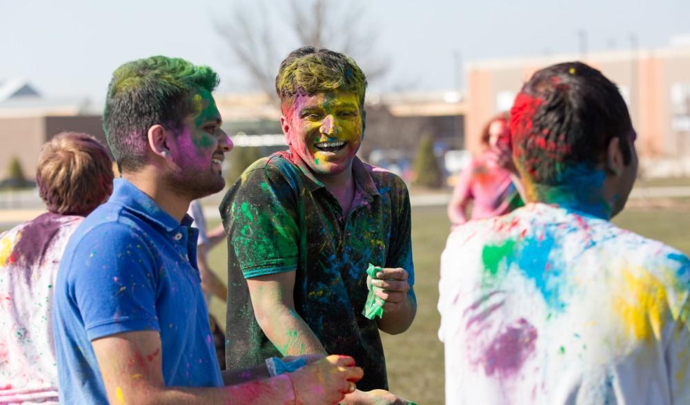 GVL / Kevin Sielaff - Grand Valley celebrates India’s spring color festival, Holi, for the first time on Friday, April 15, 2016.