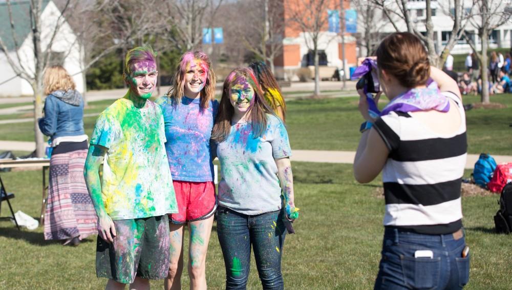 GVL / Kevin Sielaff - Grand Valley celebrates India’s spring color festival, Holi, for the first time on Friday, April 15, 2016.